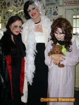 Regan from The Exorcist with Cruella dark Dorothy