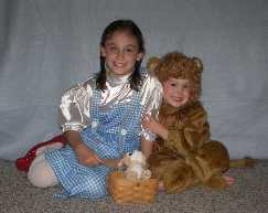 Dorothy and the cowardly Lion