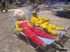 Stewy And Ali Sunbathing