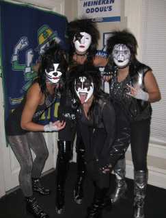 KISS girls rock out on Halloween